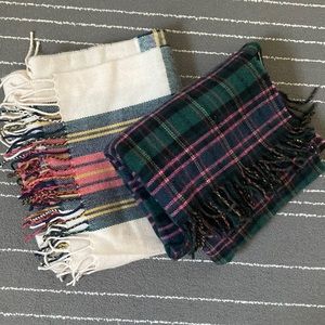 2 JCrew Plaid Scarves